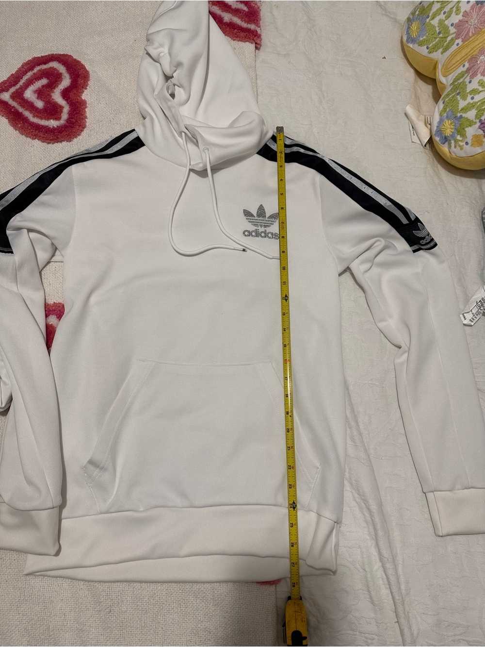 Men’s Adidas White Chile Inspired Joggers And Hoodie Bundle - Picture 4 of 16